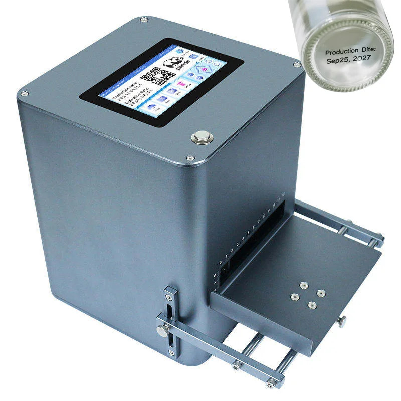 12.7mm Date Barcode Qr Code Small Desktop  Intelligence Static Inkjet Printer