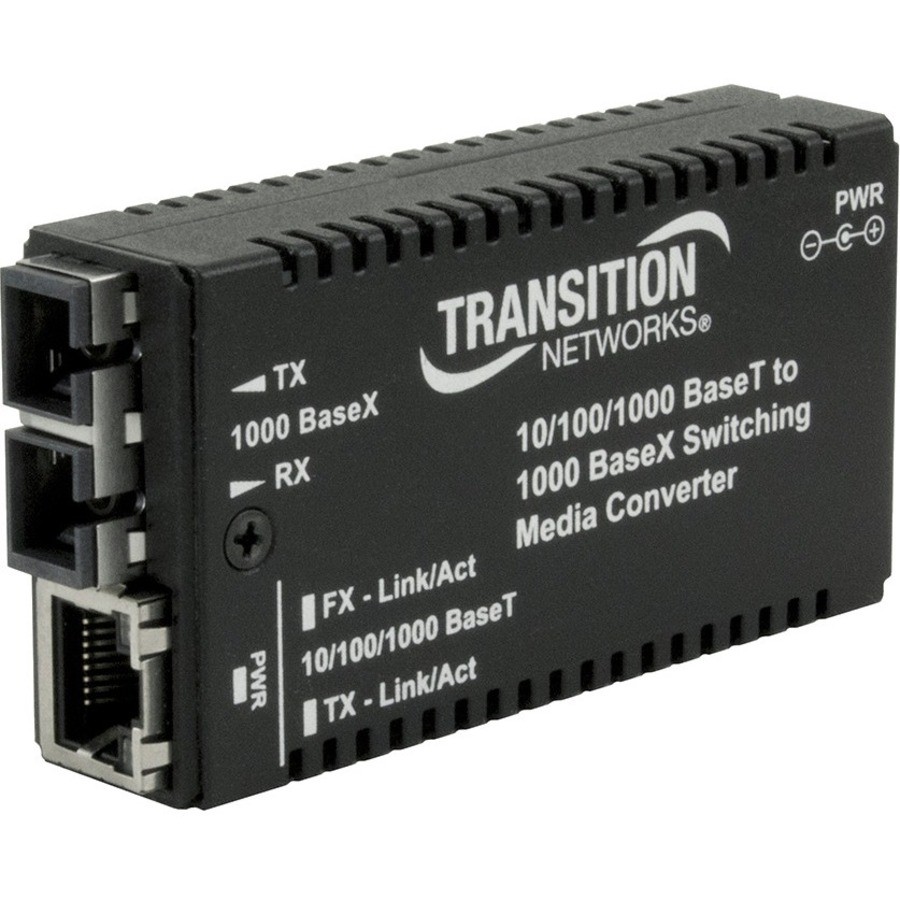 Transition Networks M/GEPSWSX01(LC)NA Mini Gigabit Media Converter