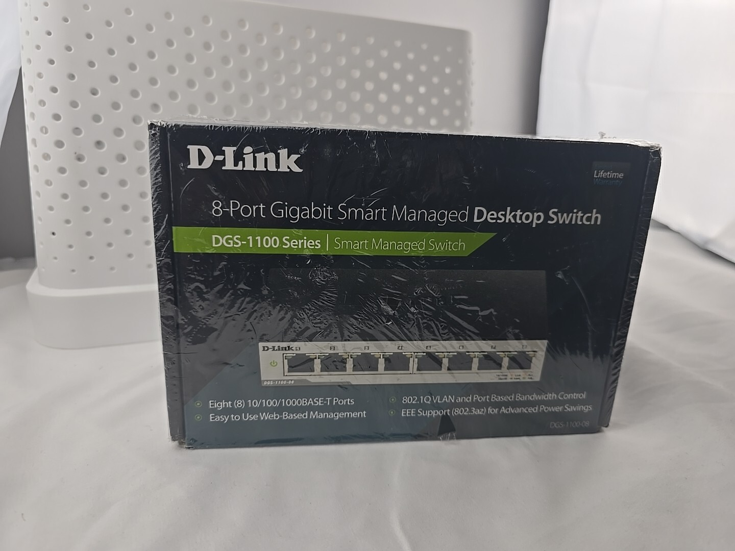 D-Link DGS-1100 Series 08 F 8-Port Gigabit Smart Managed Desktop Switch Rare