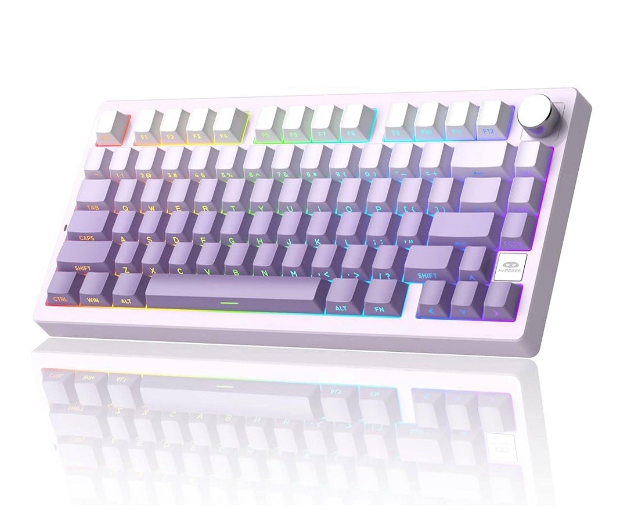 MageGee Light 75 Wireless Mechanical Keyboard,75% Hot Swappable Custom Gaming