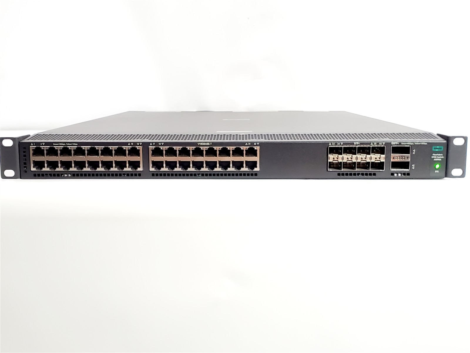 HPE Flex Fabric 5700-32XGT-8XG-2QSFP+ 32*10GbE RJ45, 8*SFP+ Switch JG898A TESTED