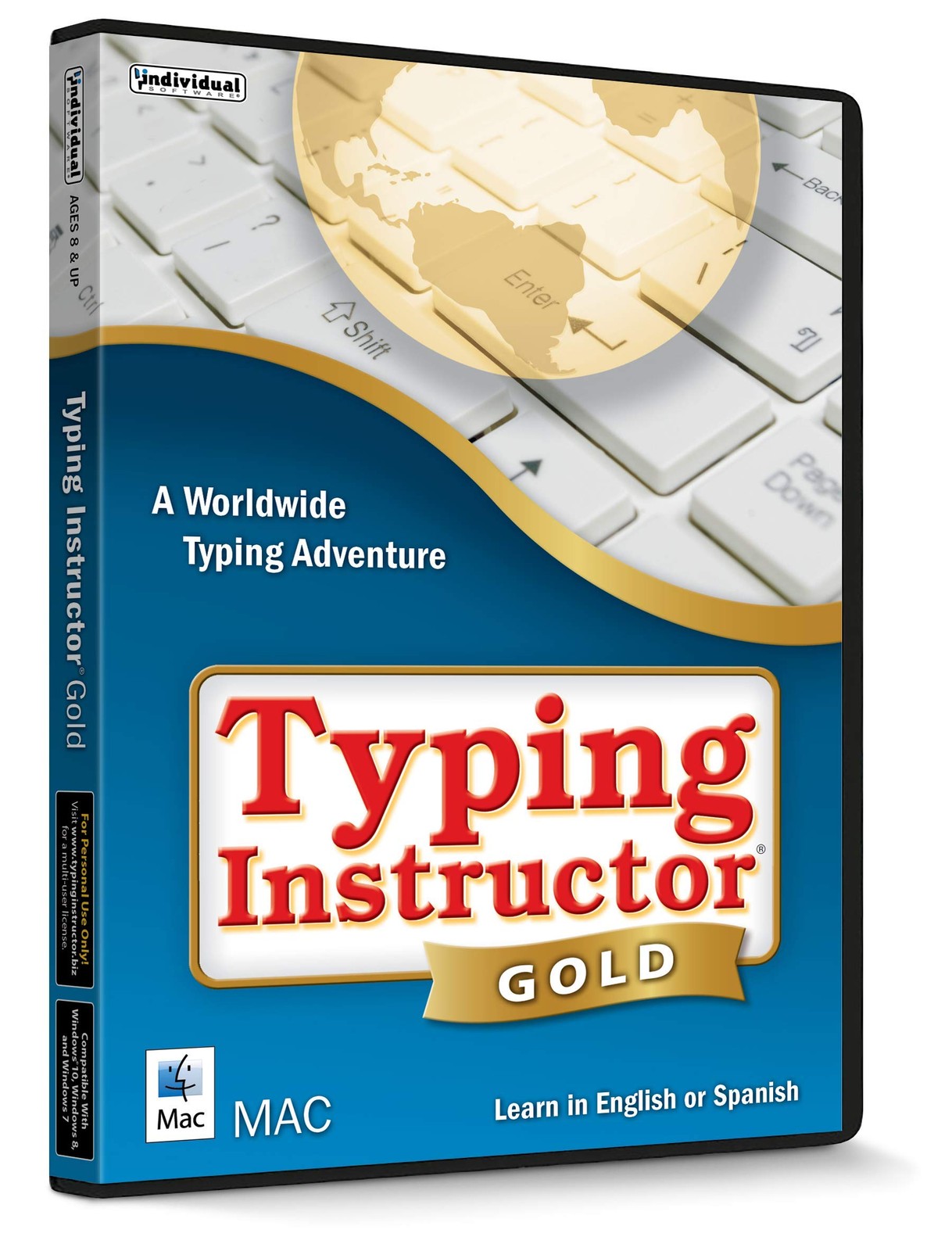Typing Instructor Gold Adventure CD ROM Learn to Type Skills Fun Journey