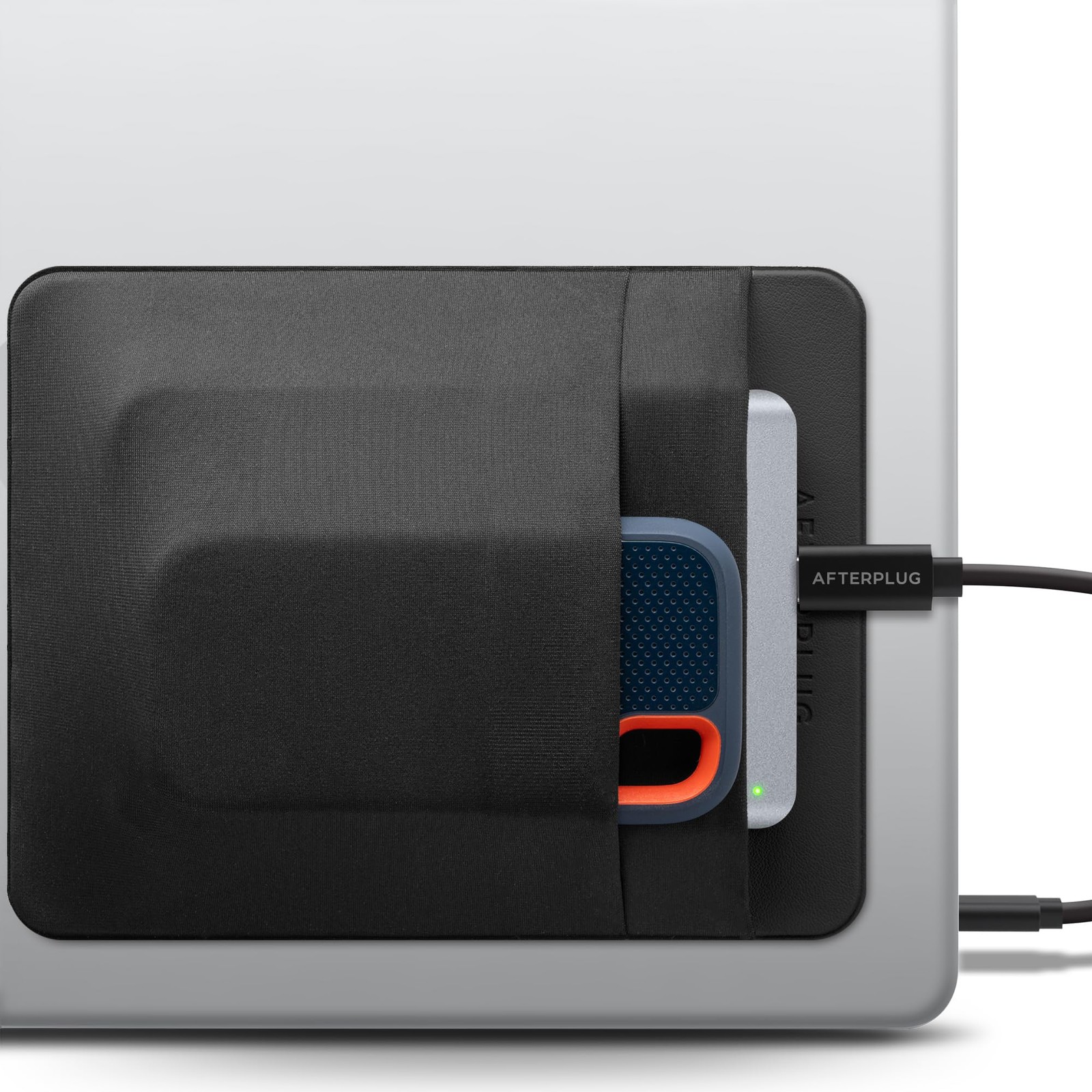 Afterplug 2-Pocket SSD & Hard Drive Large (For 2.5" HDDs & SSDs), Black