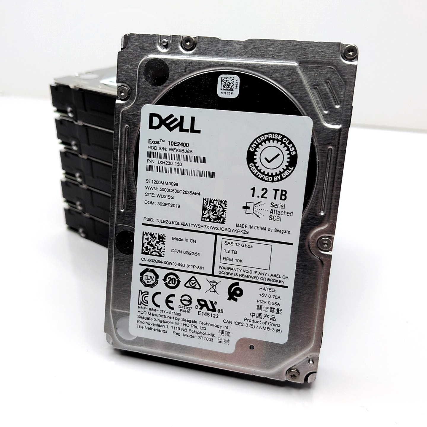 LOT OF 6 | DELL Exos 1.2TB Internal 10,000 RPM 2.5" Hard Drives (ST1200MM0099)