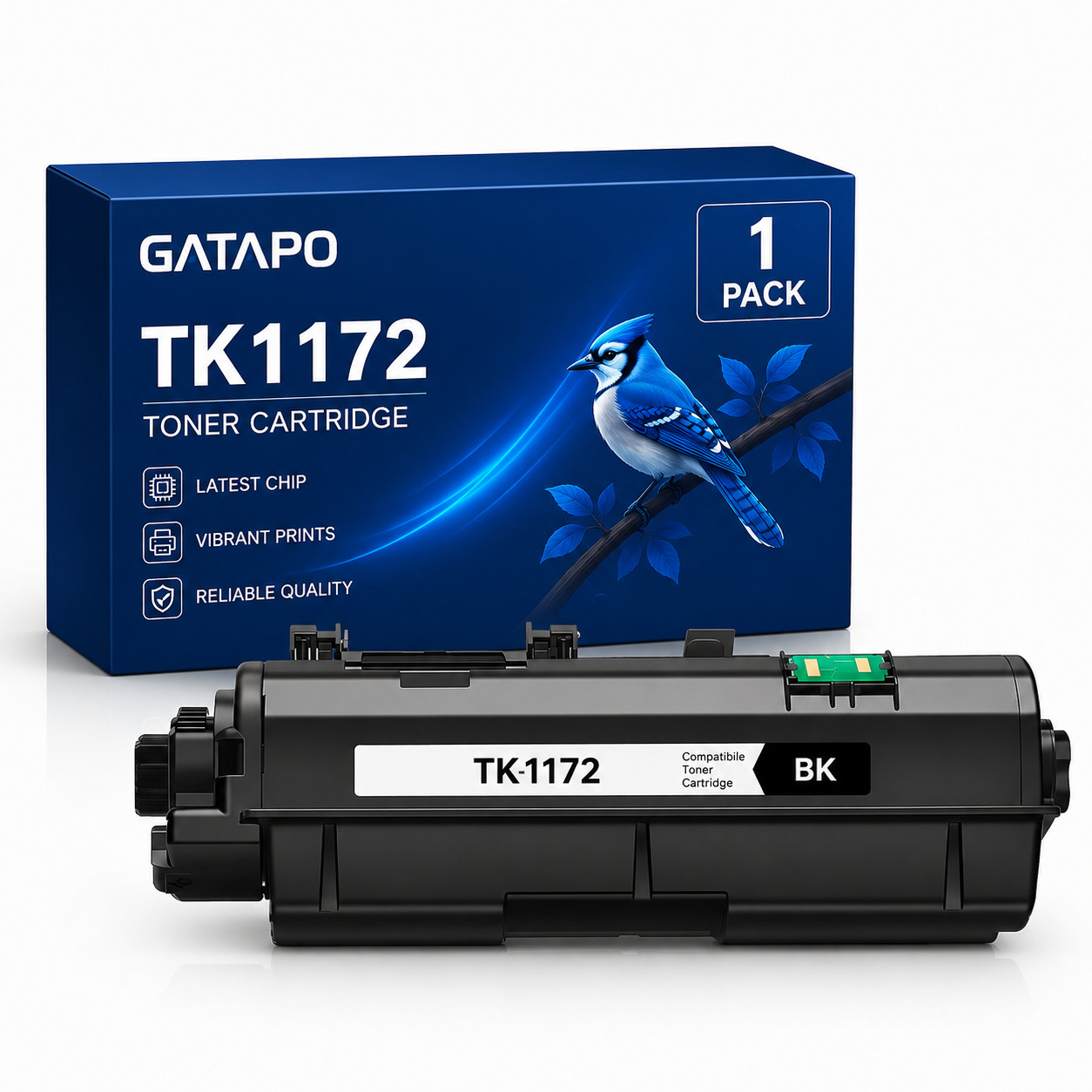 Compatible Kyocera TK-1172 Black Toner for M2040dn, M2540d, M2540dw, M2640idw