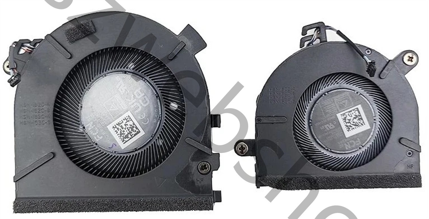 New for HP EliteBook 8 G1a 16 Laptop CPU GPU COOLING FAN R+L P34587-001