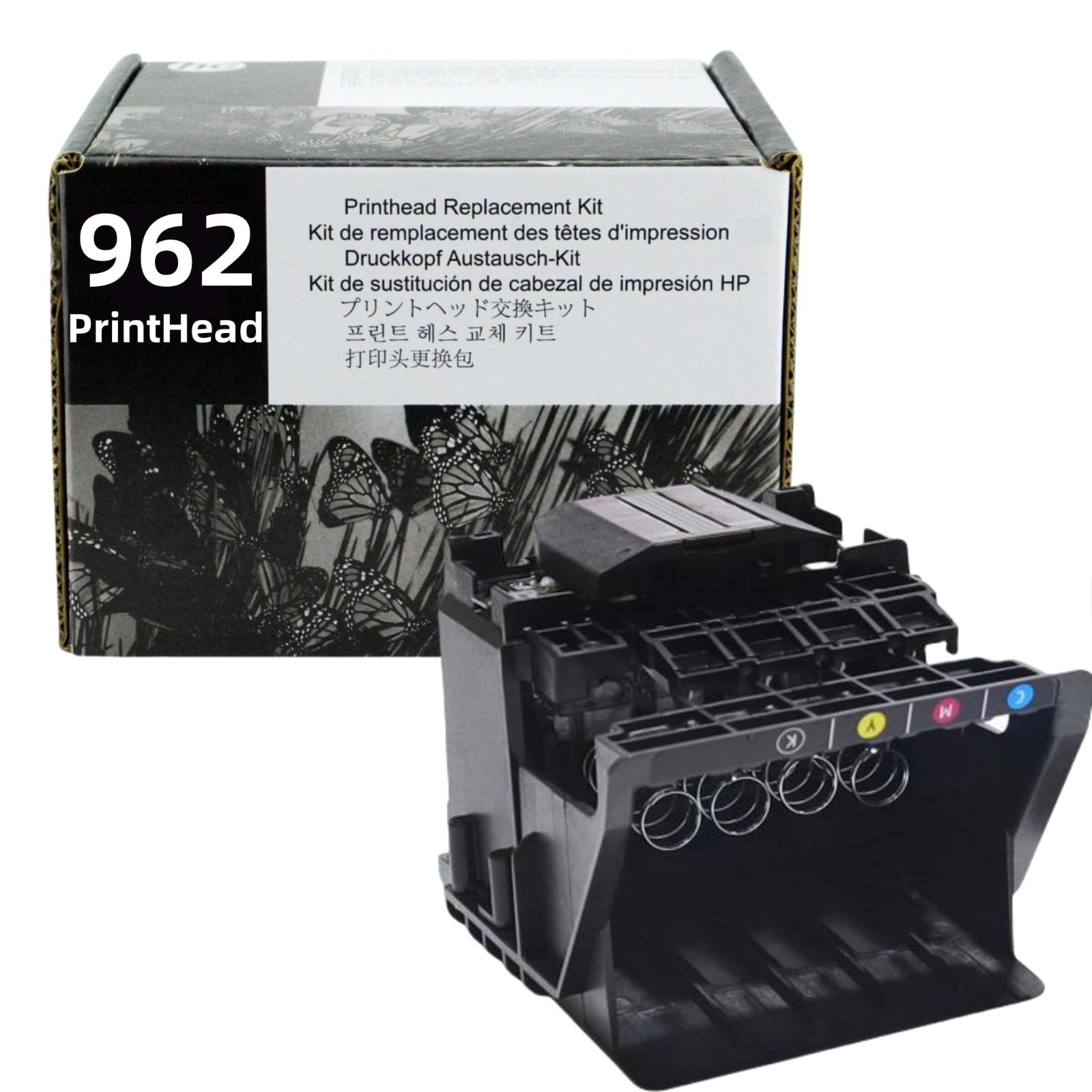 OFFICE KING 962 Printhead HP OfficeJet Pro 9010-9025 + 4 Sealed Cartridges