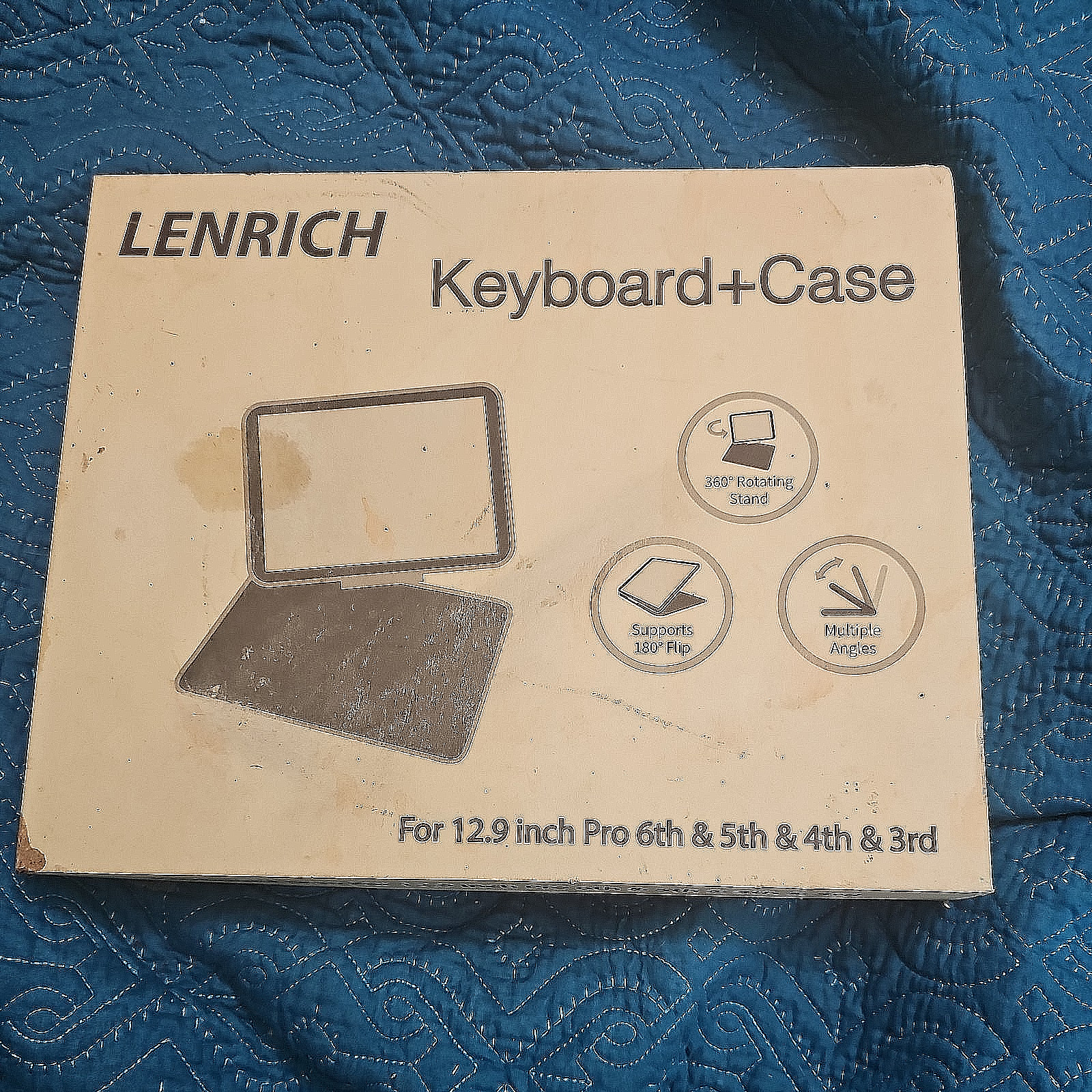 Lenrich backlit Keyboard Case for iPad Pro 12.9" (6th, 5th, 4th, 3rd Gen) – 360°