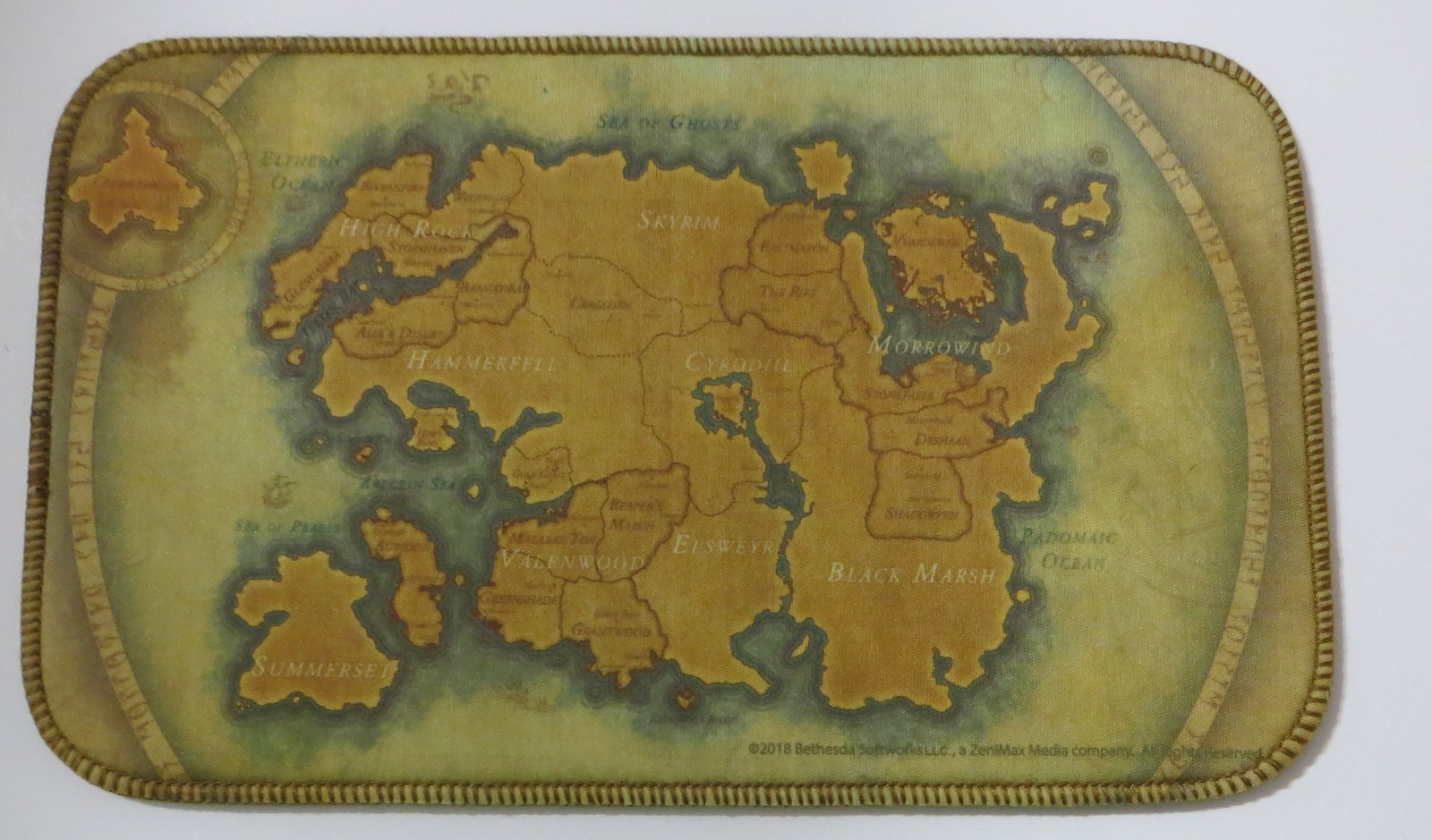 Skyrim Elder Scrolls World Map Mouse Pad New