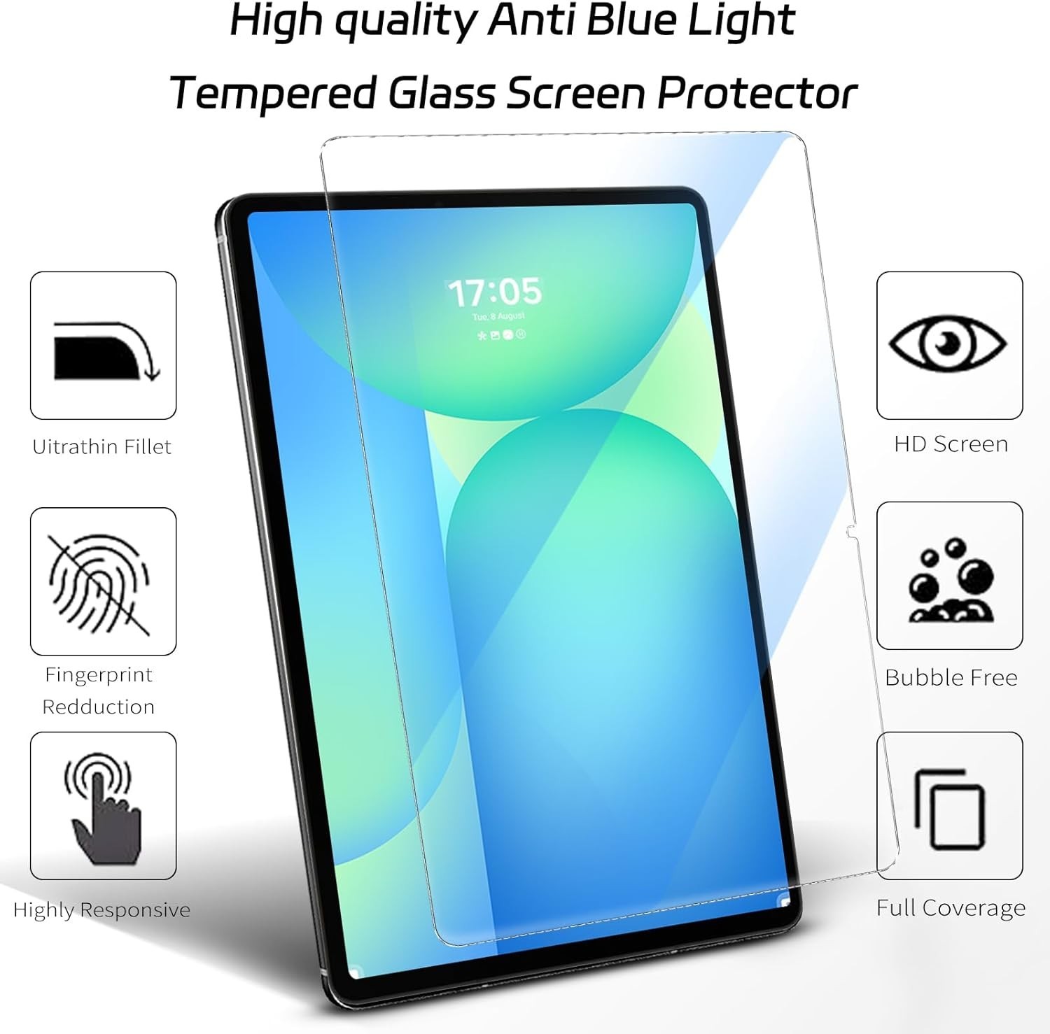 Samsung Tab S11 Screen Protector Tempered Glass for Galaxy Tab S11 Tablet 11''