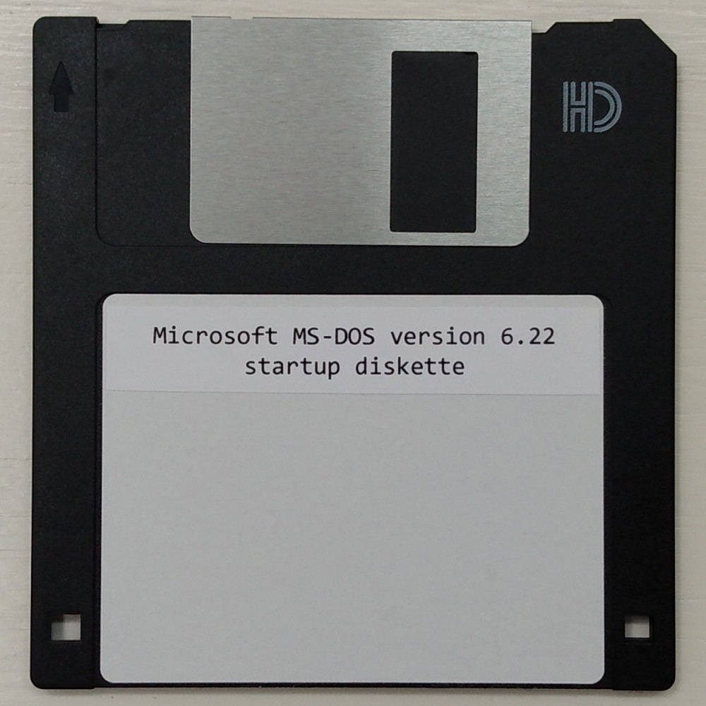 Microsoft MS-DOS Windows 95 98 IBM PC DOS OS/2 boot startup floppy disk diskette