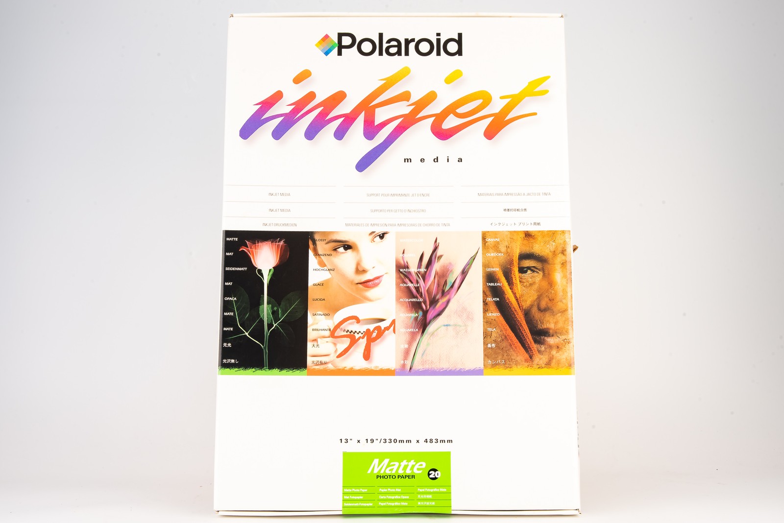 Polaroid 13 x 19'' Inkjet Media Matte Photo Paper 20 Sheets SEALED in Box V20