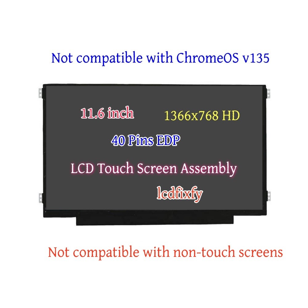 Lcd Touch Screen For HP Chromebook 11 G5 EE 11.6" WXGA HD 40 Pin 920843-001