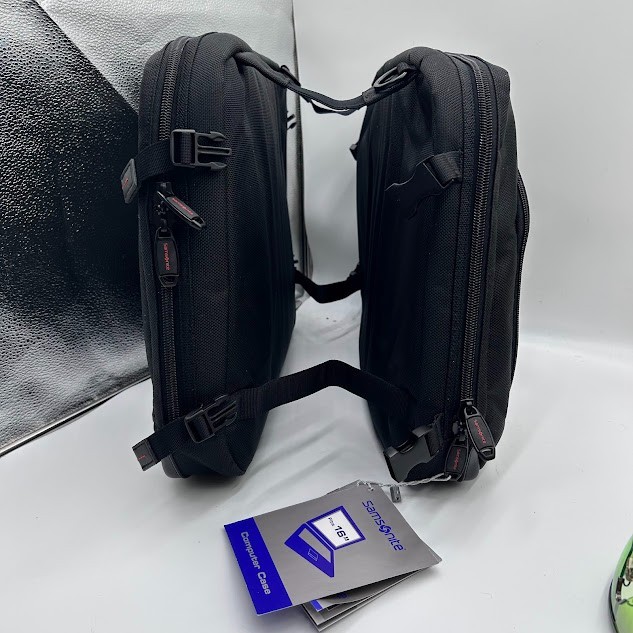EXTREMELY RARE PREMIUM COMPUTER CARRYING SADDLEBAG TYPE FOR MULTIPLE UNITS