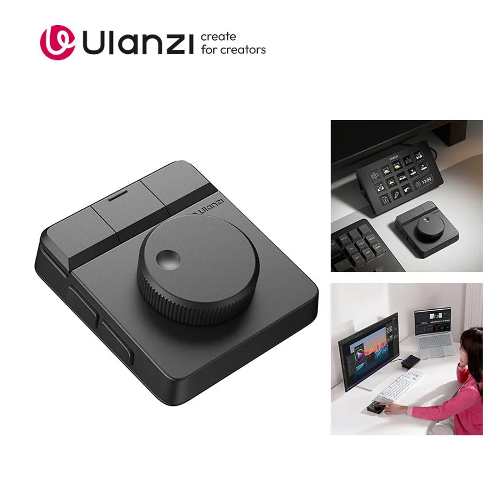 Ulanzi D100H Dial Hub Deck Dock Studio Stream Creative Controller Video Editing