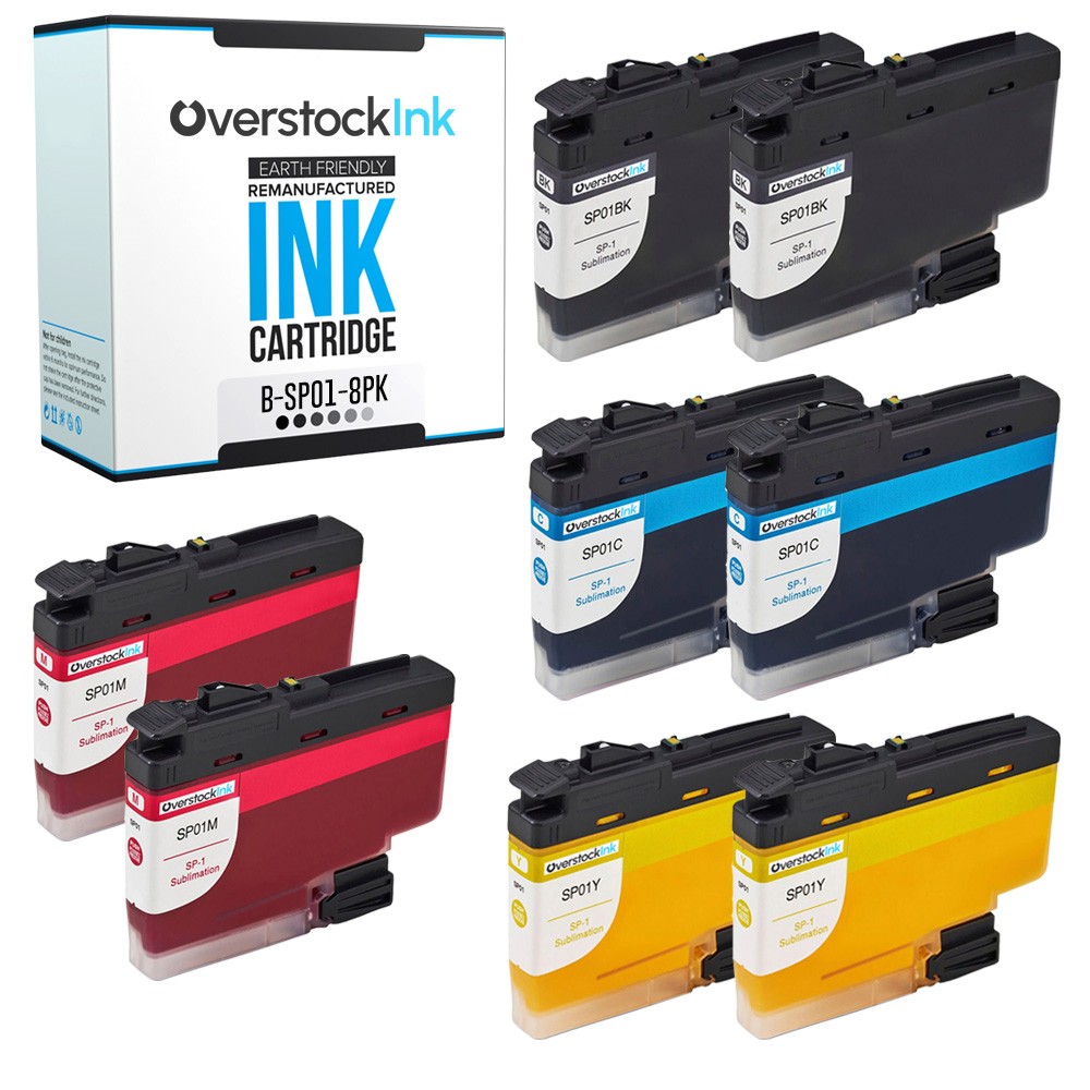 8-Pack Compatible OSI SP01 Printer fits Brother SP1 Sublimation Printer