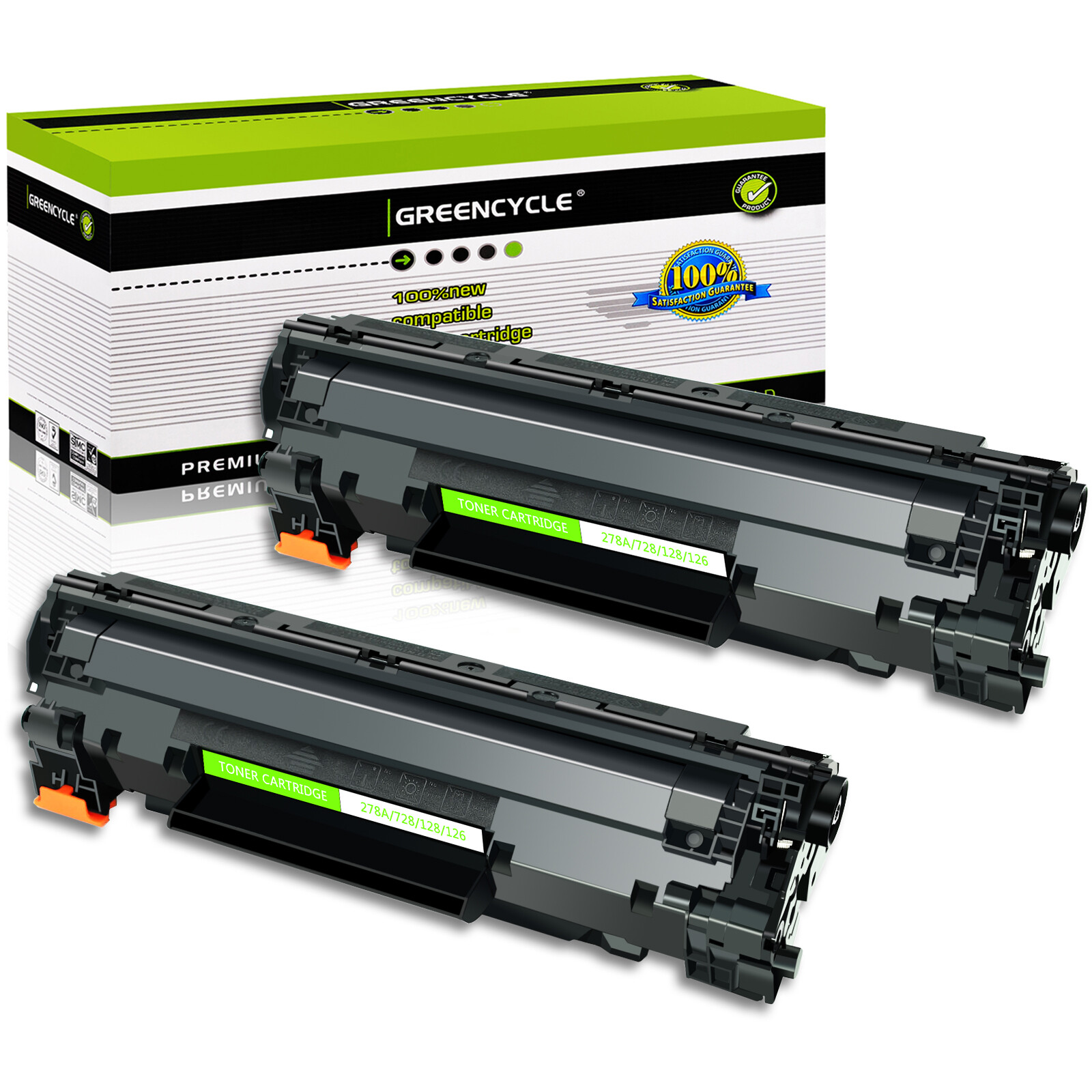 2PK 78A CE278A Toner Cartridge For HP LaserJet Pro M1536DNF MFP P1560 P1606DN