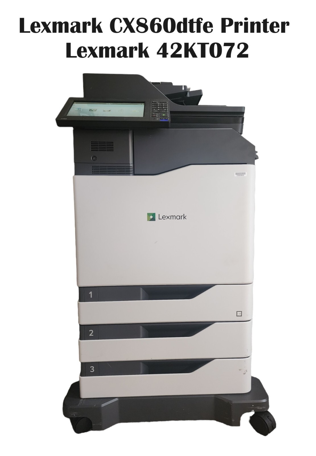 Lexmark CX860 Printer - 42KT072 | Less Than 1500 Prints  | -Toner - Drum -PC