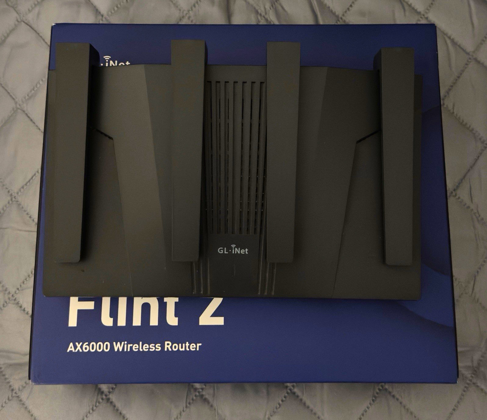 GL.iNet Flint 2 AX6000 Wireless Router - Black