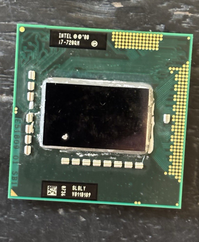 Intel Core i7-720QM 1.60GHz Quad-Core Mobile CPU Processor SLBLY PGA988