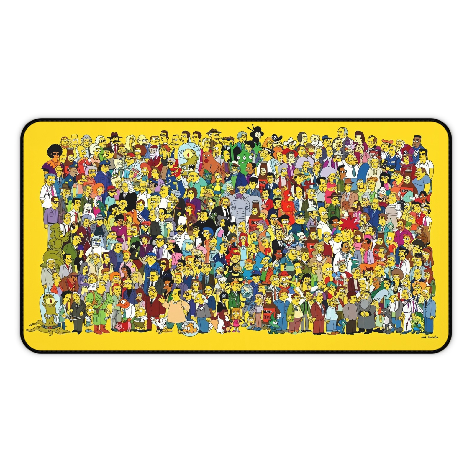 The Simpsons All Characters TV High Def Video Game Home Office Desk Mat Mousepad