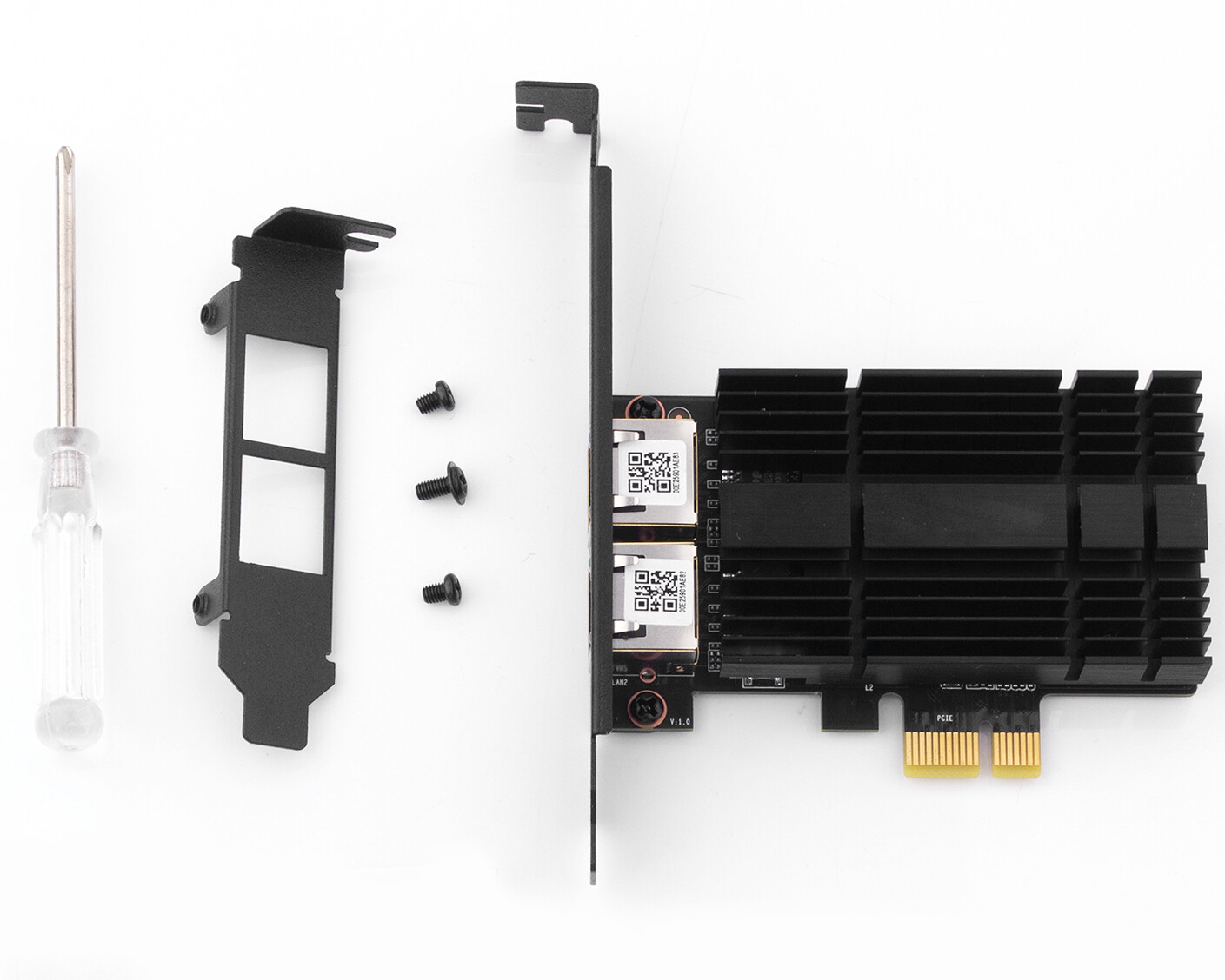 2.5G Dual Port Intel I226 PCIe Network Card 2500Mbps RJ45 LAN Adapter Desktop PC