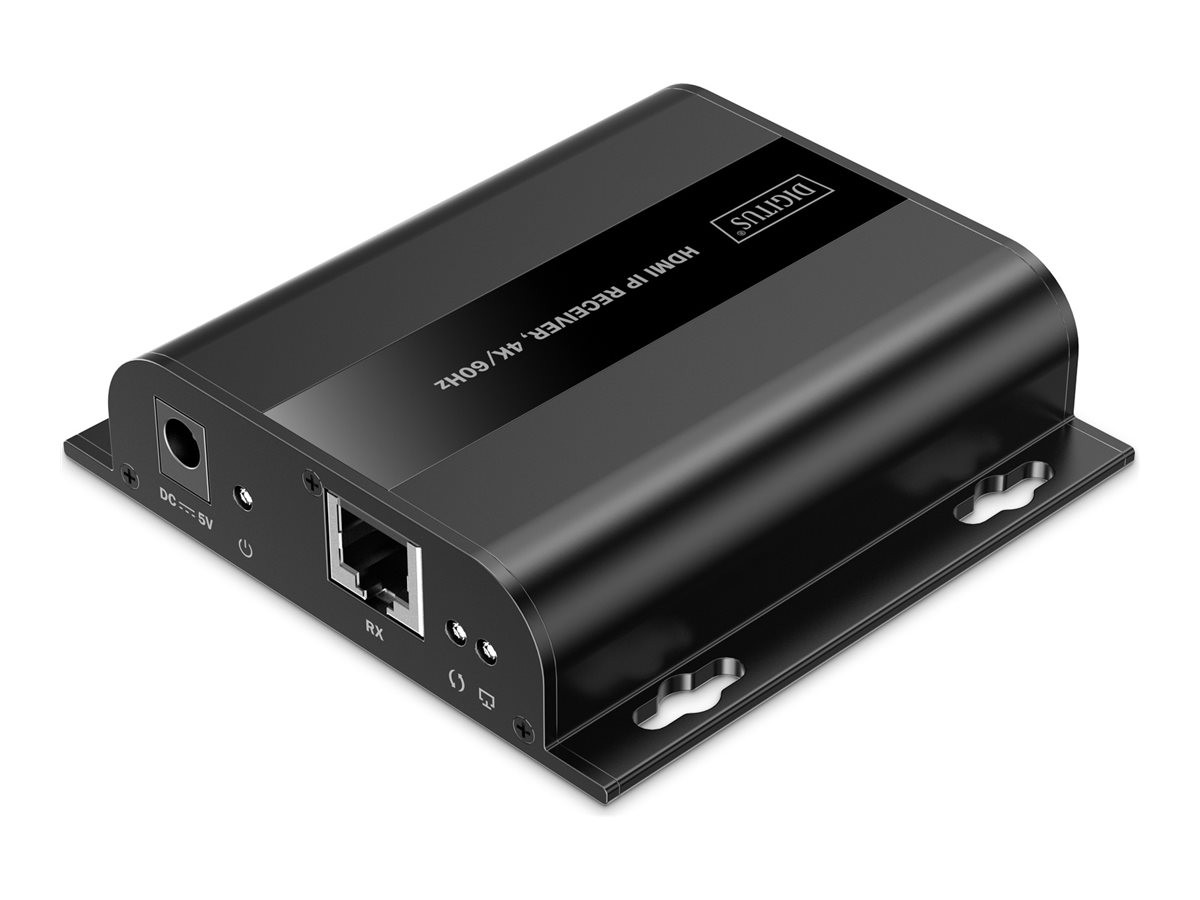 DIGITUS HDMI IP Receiver 4K/60Hz Digital Cable/Display/Video Network CAT DS-55352