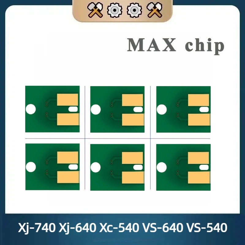 6Color/set MAX Chip For Roland Xj-740 Xj-640 Xc-540 VS-640 VS-540 VS-420 VS-300