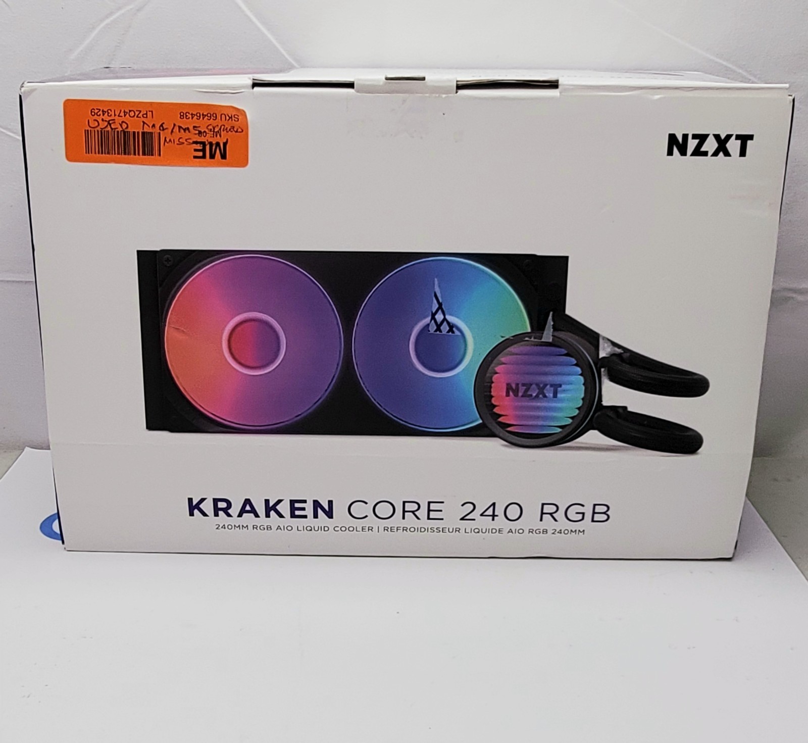NZXT Kraken Core 240 RGB AIO CPU Liquid Cooler 240mm AM5 AM4.  READ DETAILS