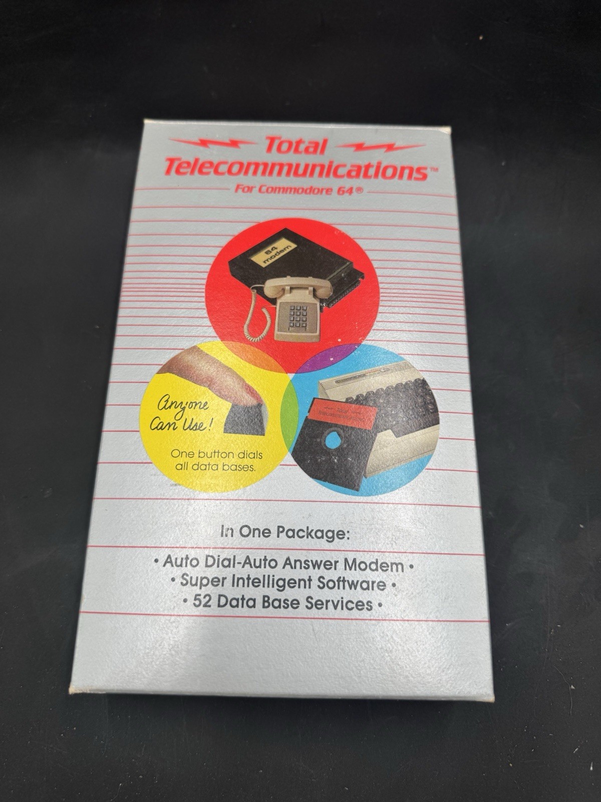 Commodore 64 Total Telecommunications Answer Modem & Software C64 New Not Sealed
