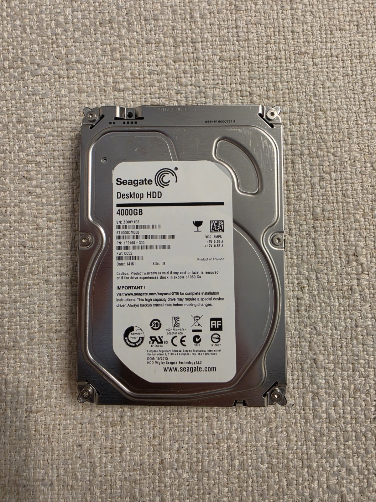 Seagate ST4000DM000 4TB SATA 6 Gb/s 64MB 5900 RPM Desktop HDD 3.5 inch Tested