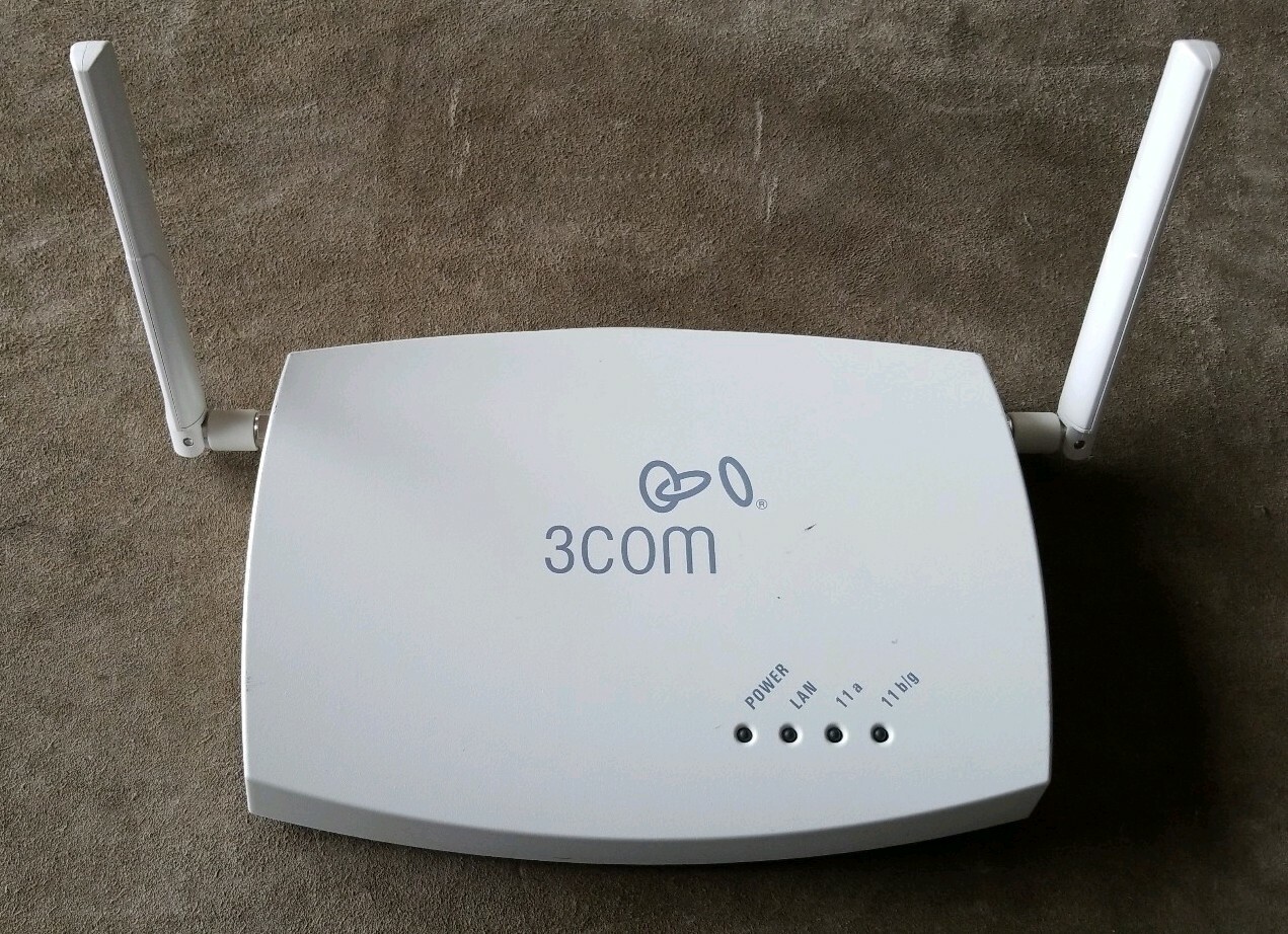 3Com 8760 Dual Radio 11a/b/g POE Wireless Access Point 3CRWE876075 with Antennas