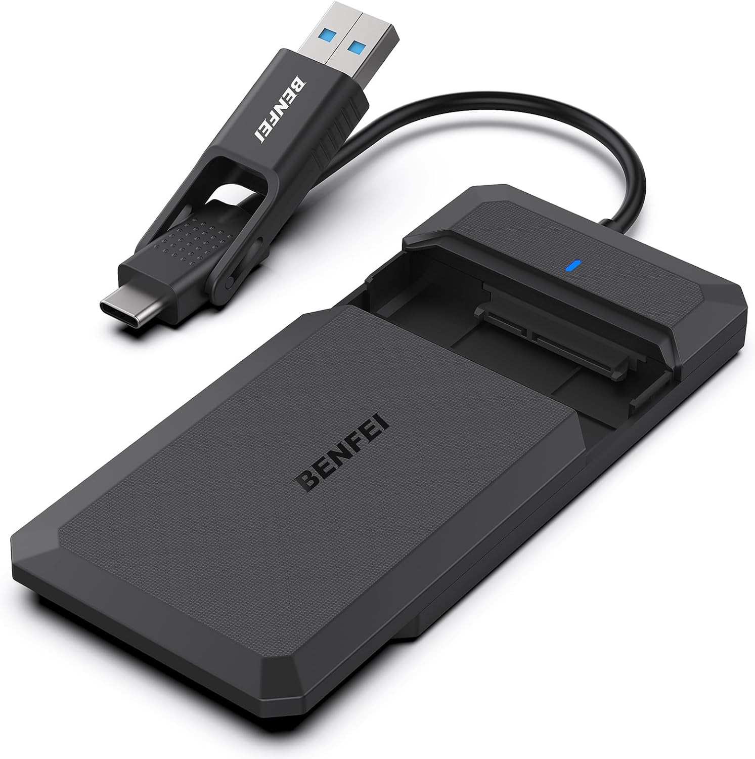 2.5 Inch SATA to USB Tool Free External Hard Drive Enclosure, USB