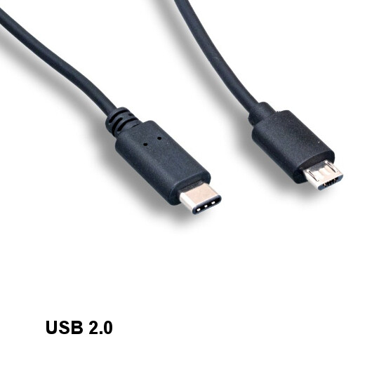 10PCS 6' USB 2.0 Type Micro B to Type C Cable Data Sync Charge for PC Mac HDD