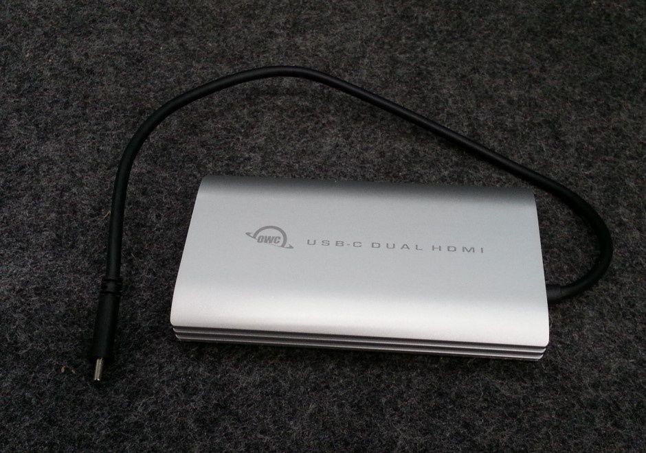 OWC OWCCADPDL2HDMI USB-C To Dual HDMI Adapter With DisplayLink
