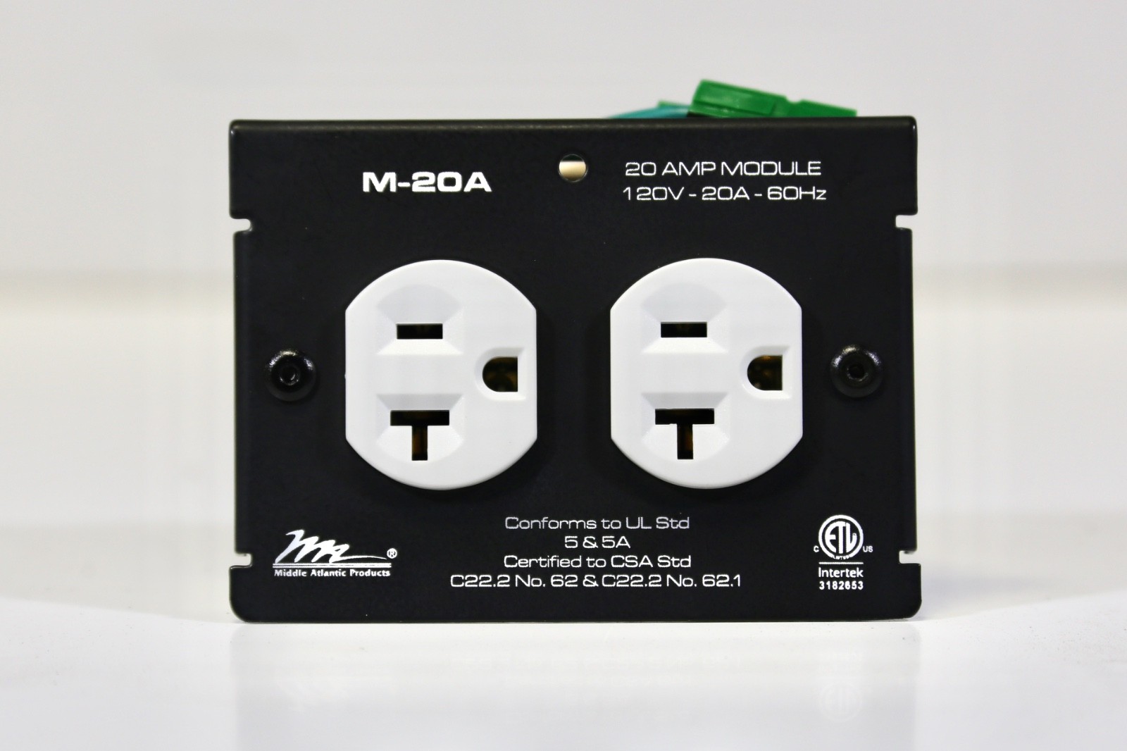 Middle Atlantic M-20A MPR Module, 20A, Duplex OPEN BOX