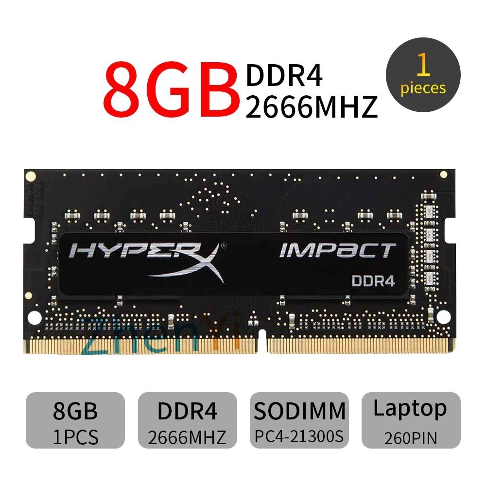 For HyperX Impact 8G 8GB DDR4 2666MHz 260Pin PC4-21300 CL15 Laptop Notebook RAM