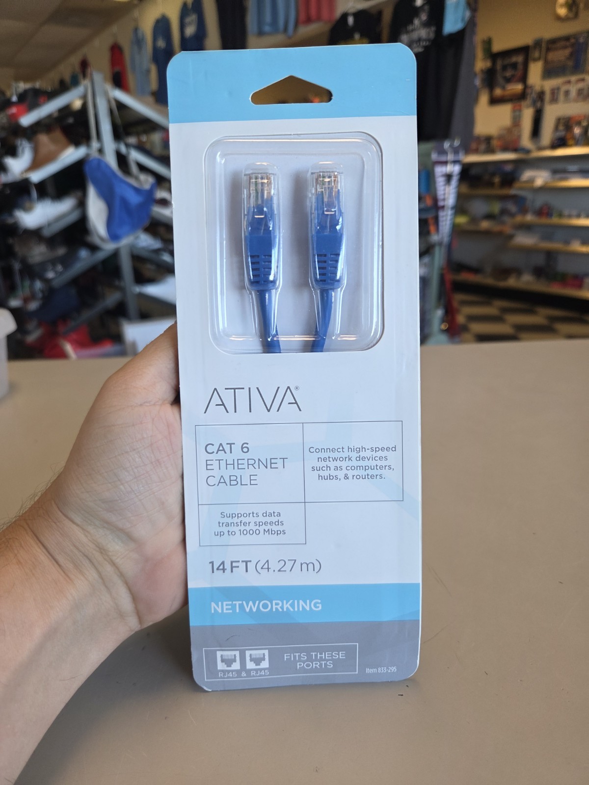 ATIVA 14ft CAT 6 ETHERNET CABLE RJ45