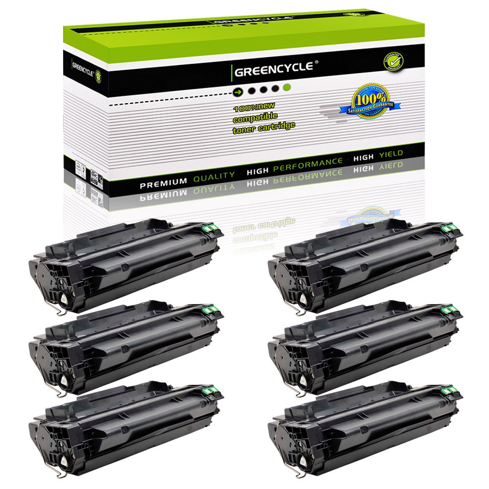 6PK Q7551A Toner Compatible for HP 51A LaserJet P3005 P3005d P3005dn M3027 Print