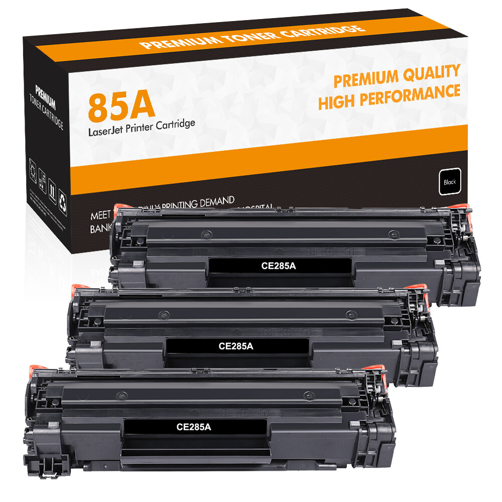 3pk CE285A Black Ink Toner for HP 85A LaserJet Pro P1102 P1102w M1212nf M1217nfw