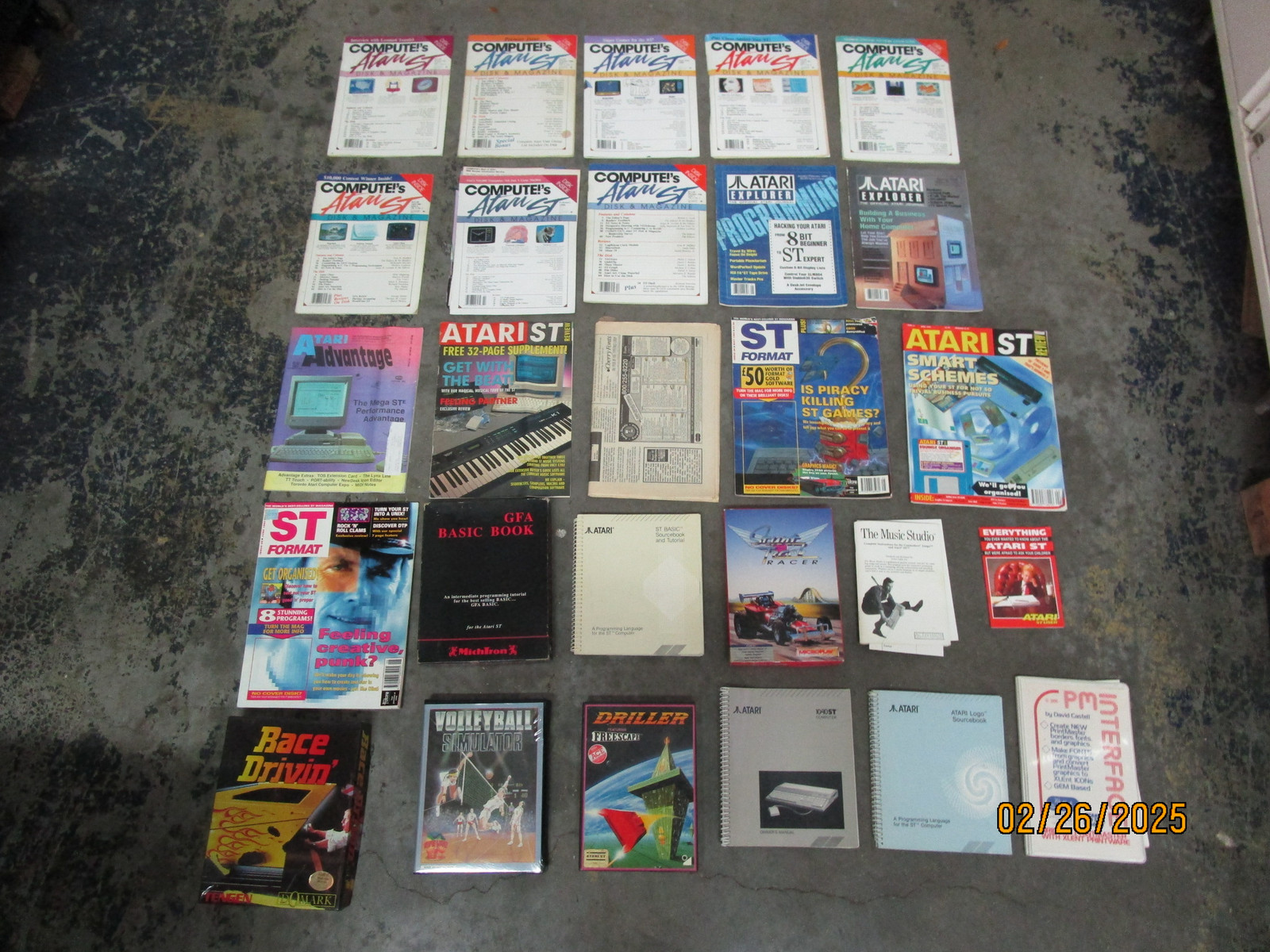 Vintage Atari Compute's ST Programming Magazines Manuals & Game Boxes 80s & 90s