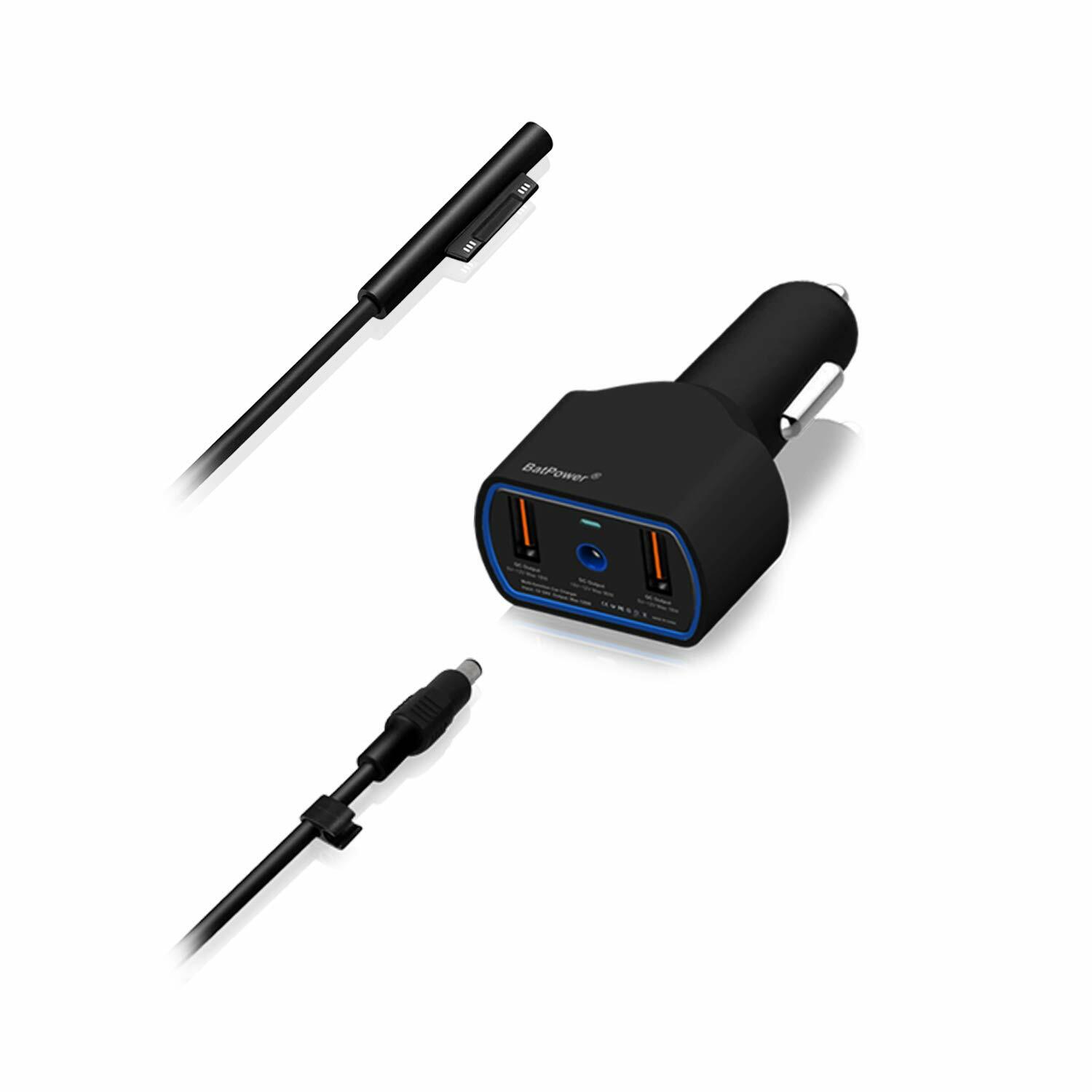 BatPower 140W Surface Book 2 Car Travel Charger Microsoft Surface Book 2 13 15