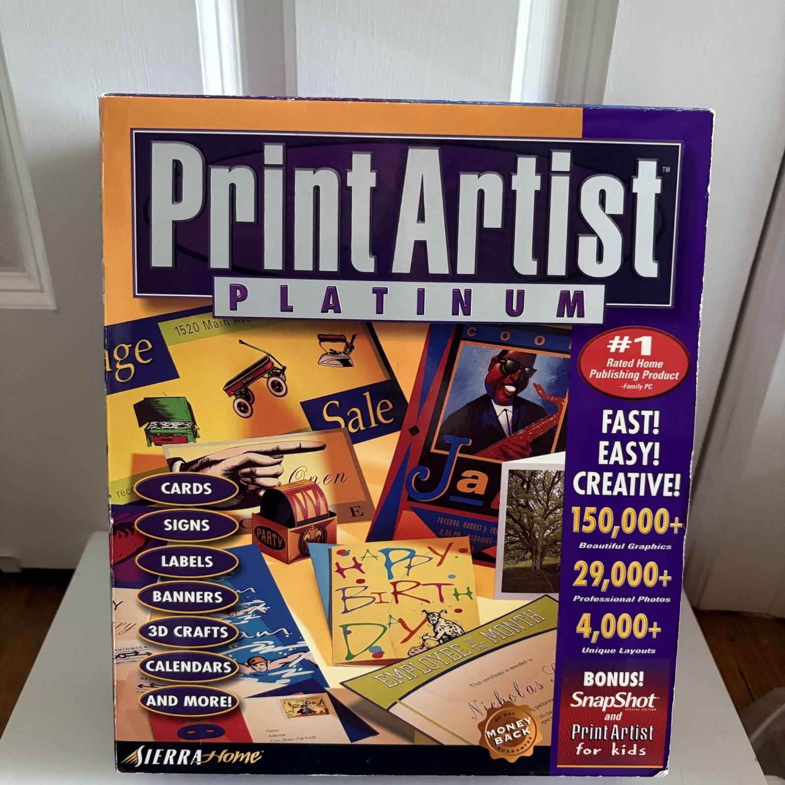 Print Artist Platinum PC CD Rom Software-Rare Vintage 7 CDs