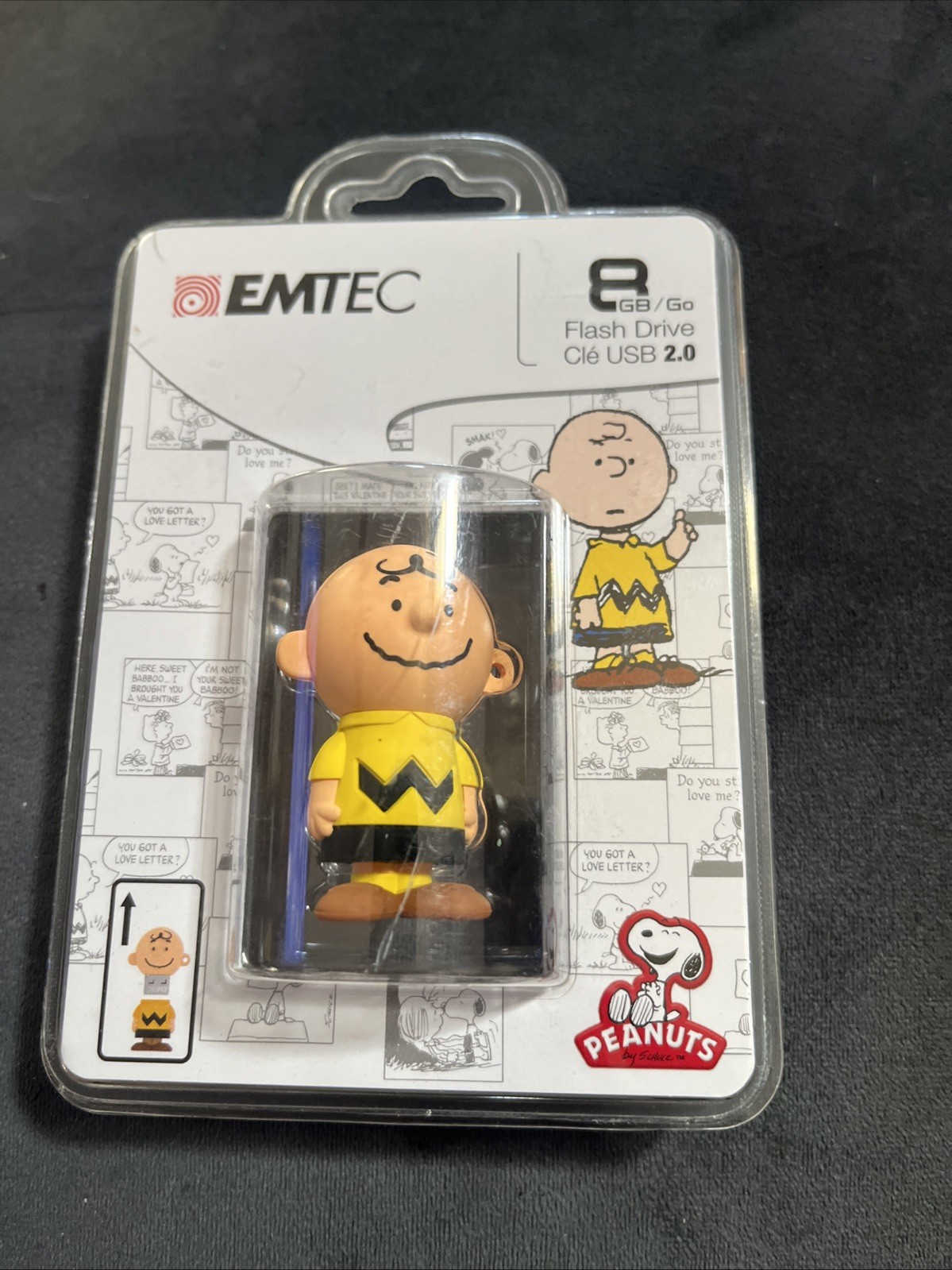 NEW Emtec Peanuts Snoopy Charlie Brown Character 8GB USB 2.0 Flash Drive SEALED