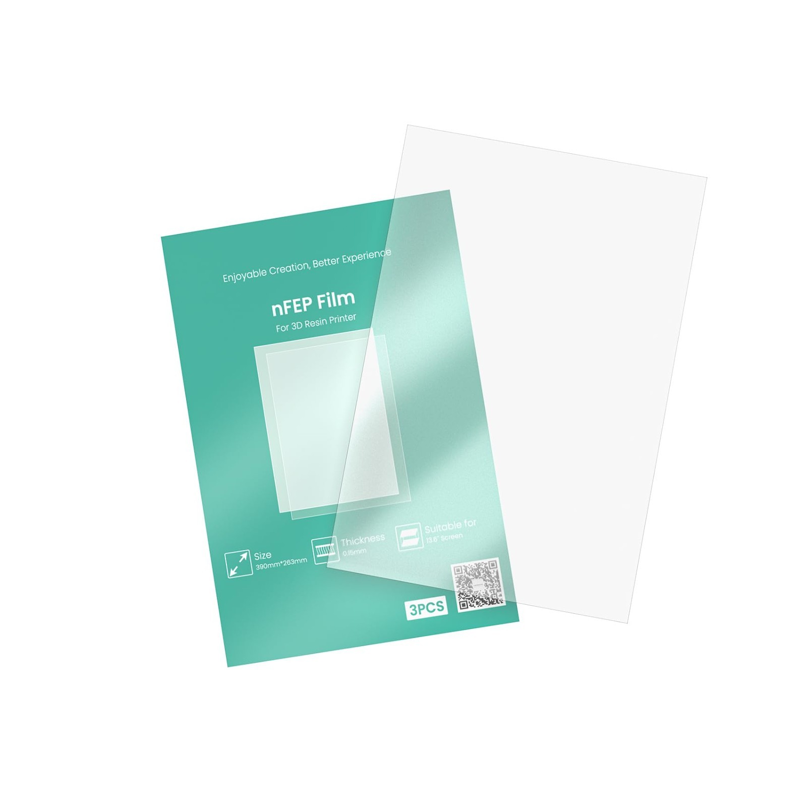 UniFormation GK3 Ultra NFEP Film Release Films 3-Pack, 391 * 264 * 0.15mm
