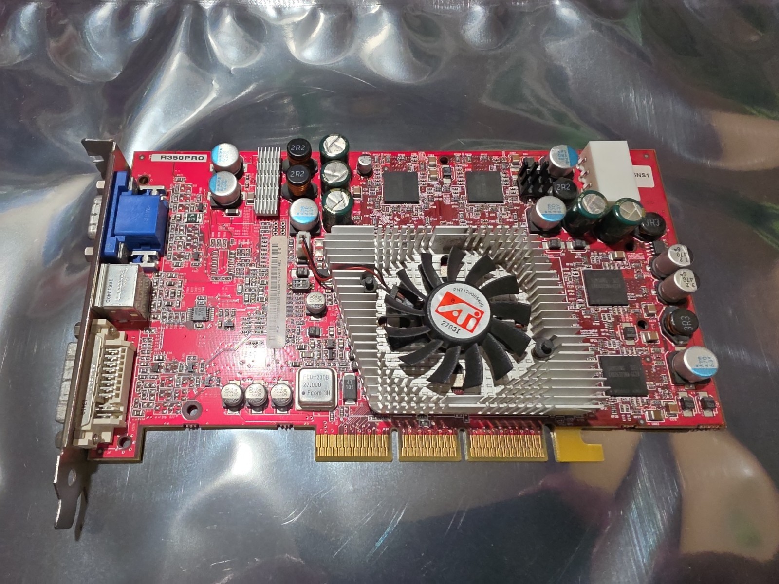 ATI Radeon R350/9800 Pro AGP Graphics Card For Repair