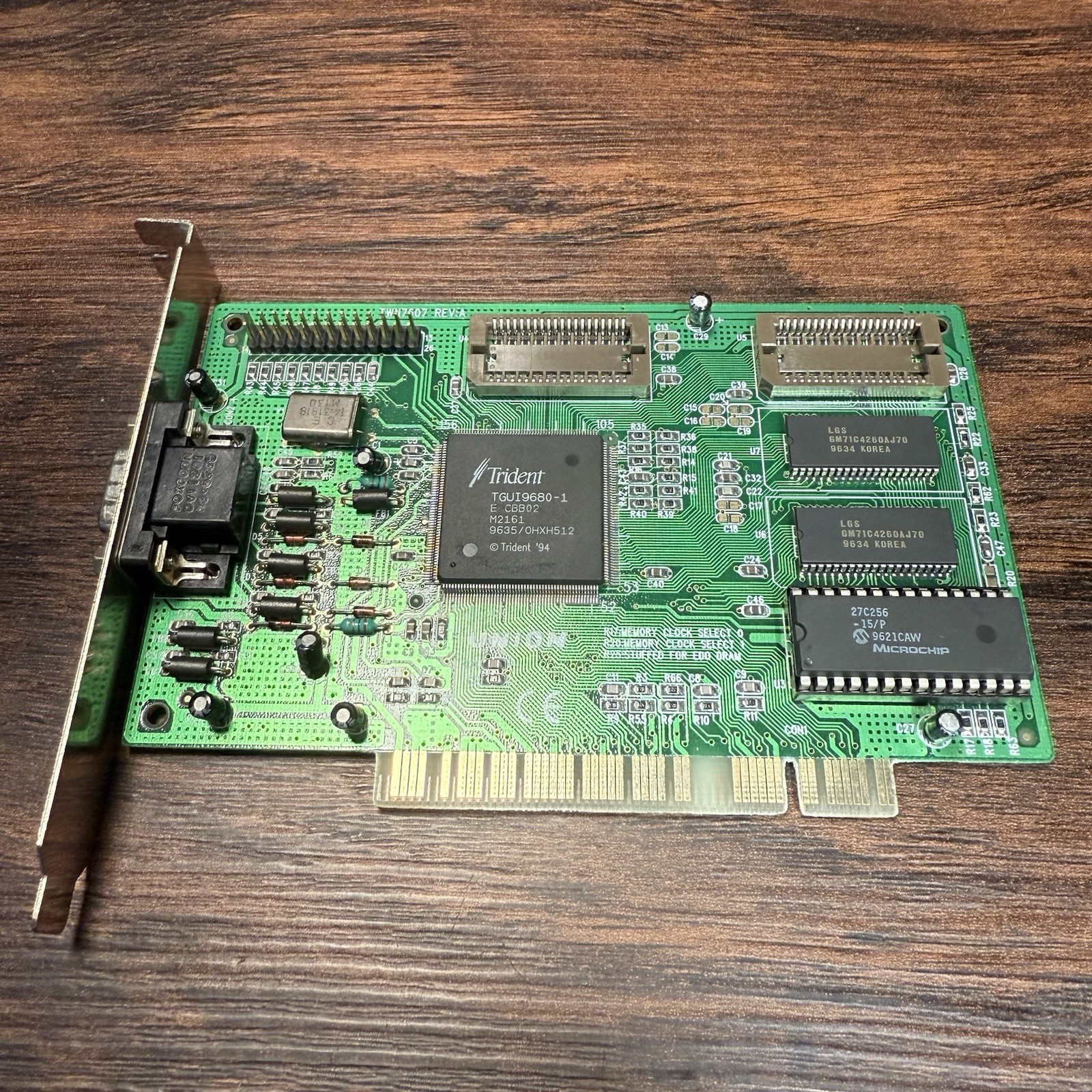 Union TWN7607 Trident TGUI9680-1 1MB PCI VGA Video Card | DOS/Win9x