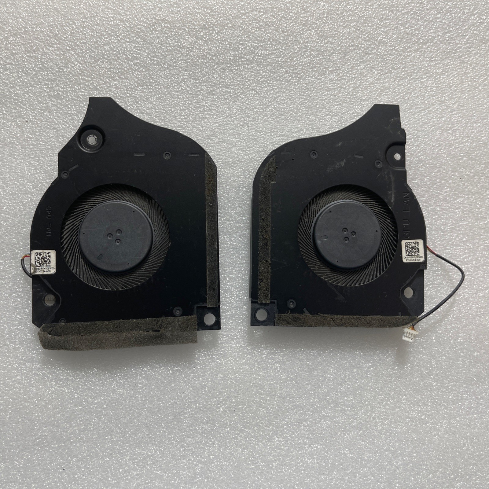 CPU&GPU Cooling Fan For DELL INSPIRON P82F G5-5590 / Pair Of 063NYM 0FK2HP P19
