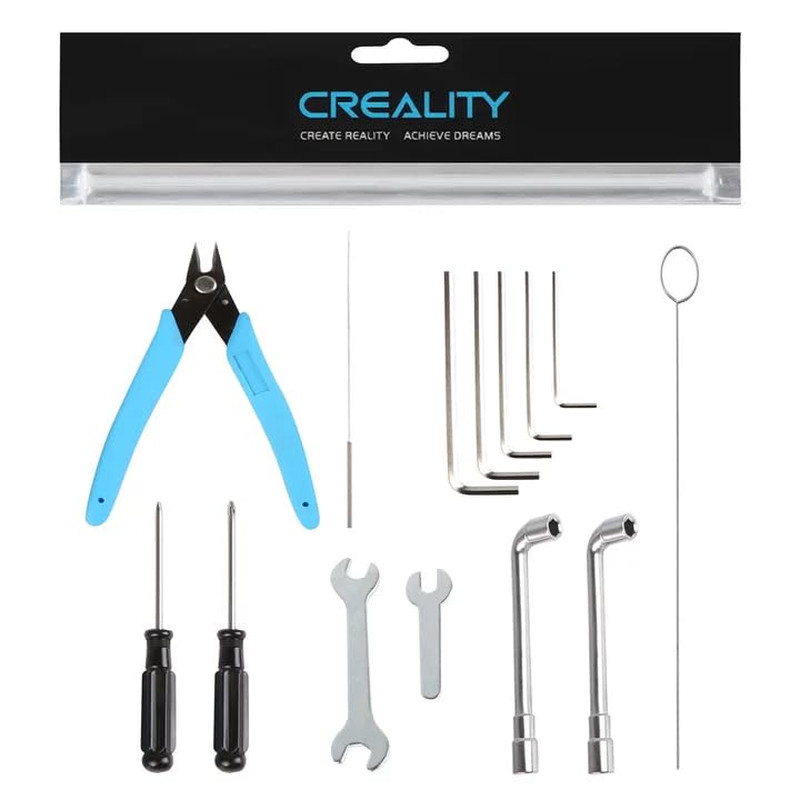 Official 3D Printer Tool Kit, Clog Poke/Shear Pliers/Screwdriver/Wrench/Cleaning