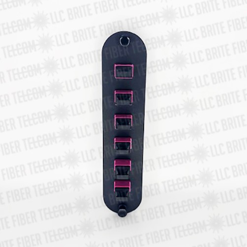 CCH-CP72-E3 Compatible  Adapter Panel 6 MPO 72 fiber Violet OM4 OM5 KEY UP/DOWN